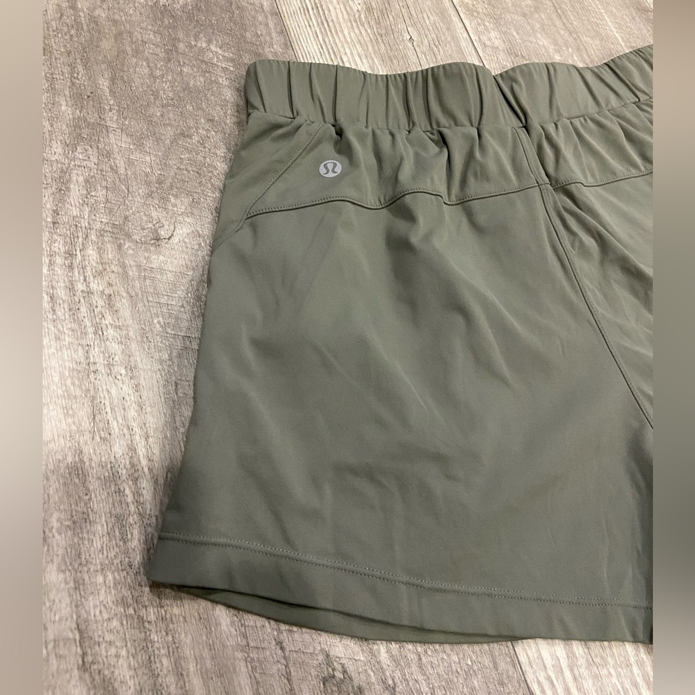 Lululemon Athletica Olive Athletic Shorts - Picture 4 of 7